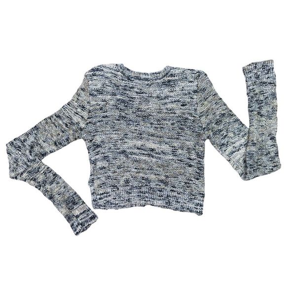 Free People Heart Beeps Cropped Knit Weave Blazer - Size Small - Picture 4 of 6